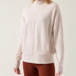 Athleta Apollo Crewneck Sweater  - Cream - Size L
